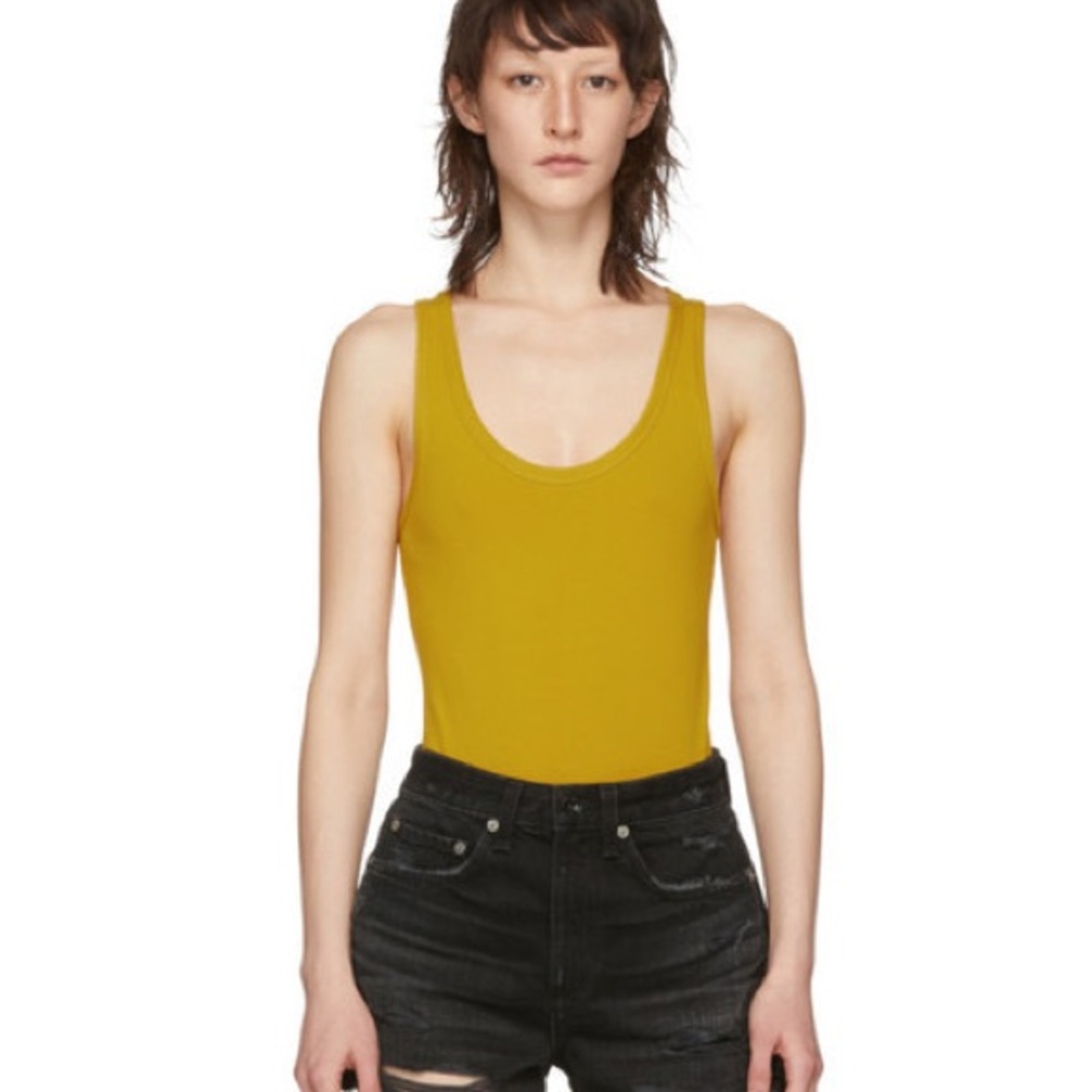 rag & bone mustard bodysuit